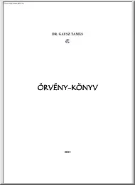 Dr. Gausz Tamás - Örvény-könyv