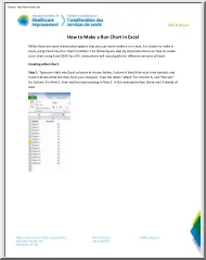 How to Make a Run Chart in Excel