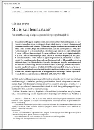 Gébert Judit - Mit is kell fenntartani? Fenntarthatóság a képességszemlélet perspektívájából