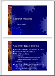 Szoftvertesztelés I