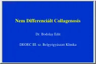 Dr. Bodolay Edit - Nem Differenciált Collagenosis