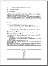 A csomóponti alapesetek geometriai elrendezése, úttervezés