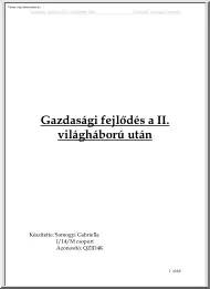Somogyi Gabriella - Gazdasági