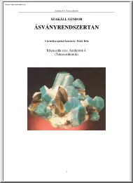 Szakáll Sándor - Ásványrendszertan