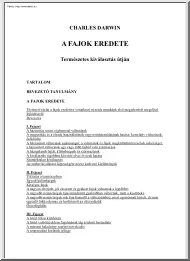 Charles Darwin - A fajok eredete