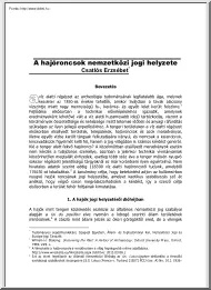 Csatlós Erzsébet - A hajóroncsok nemzetközi jogi helyzete