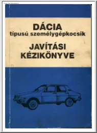 Dacia 1310 szerelési, javítási kézikönyv