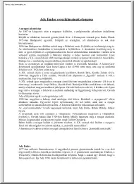 Ady Endre versciklusainak elemzése