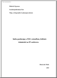 Bányiczki Márk - India gazdasága a XXI. században, különös tekintettel az IT szektorra