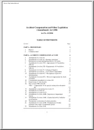 Accident Compensation and Other Legislation