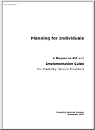 A Resource Kit and Implementation Guide for Disability Service Providers