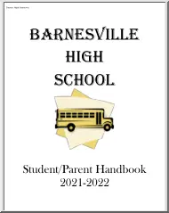 Barnesville High School, Student Parent Handbook