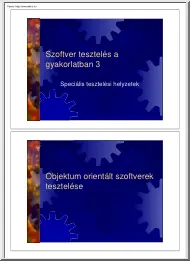 Szoftvertesztelés III előadás
