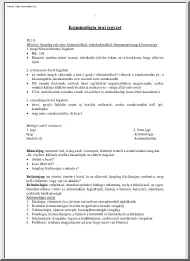 Kriminológia órai jegyzet