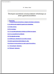 Dr. Takács Géza - Ökológiai szemléletű növényvédelem lehetősége az ártéri gyümölcsösökben