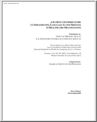 A Patient Centered Guide to Implementing Language Access Services in Healthcare Organization