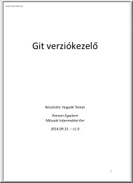 Hugyák Tamás - GIT verziókezelő