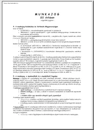 Kósa Ádám - Munkajog szigorlati jegyzet