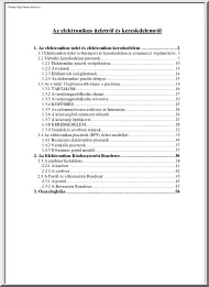 Az elektronikus üzletről és kereskedelemről