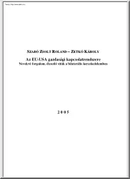 Szabó-Zetkó - Az EU-USA gazdasági
