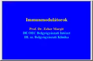 Dr. Zeher Margit - Immunmodulátorok
