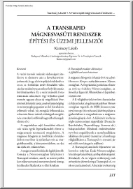 Kazinczy László - A transrapid