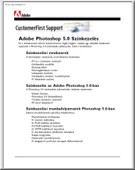 Adobe Photoshop 5.0 Színkezelés