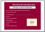 Molekulák kialakulása