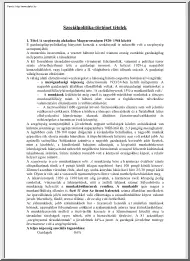 Szociálpolitika-történet tételek
