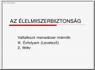 Az élelmiszerbiztonság