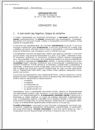 Közigazgatási jog, szervezeti jog