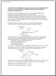 Kinematikai alapfogalmak