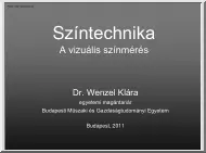 Dr. Wenzel Klára - Színtechnika