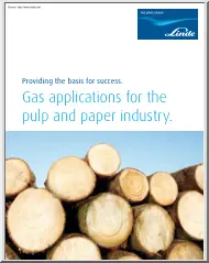 Gas Applications for the Pulp and Paper Industry