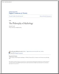 Erwin F. Cook - The Philosophy of Mythology