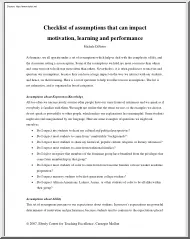 Michele DiPietro - Checklist of