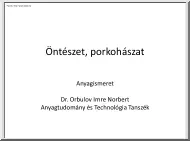 Dr. Orbulov Imre Norbert - Öntészet