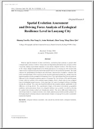 Spatial Evolution Assessment and Driving Force Analysis of Ecological Resilience Level in Luoyang City