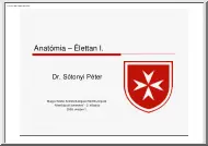 Dr. Sótonyi Péter - Anatómia, élettan I