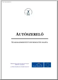 Autószerelő, szakmaismertető információs mappa