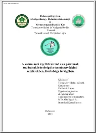 Kis József - A valamikori legeltetési rend és a pásztorok tudásának lehetőségei a természetvédelmi kezelésekben