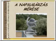 A napsugárzás mérése