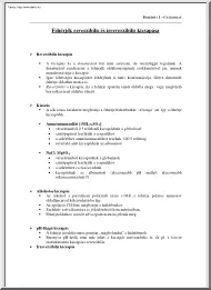 Fehérjék reverzibilis és