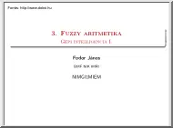 Fodor János - Fuzzy aritmetika