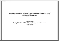 Guo Yongxin - 2016 China Paper Industry Development Situation and Strategic Measures