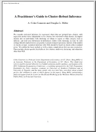 Cameron-Miller - A Practitioners Guide to Cluster Robust Inference