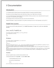 Alexander Medvednikov - V programming language documentation, Vlang