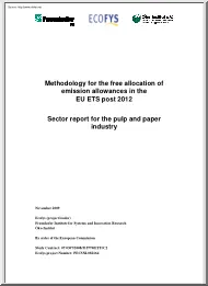 Methodology for the Free Allocation of Emission Allowances in the EU ETS Post