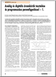 Dr. Kohut József - Analóg és digitális áramkörök tesztelése és programozása peremfigyeléssel