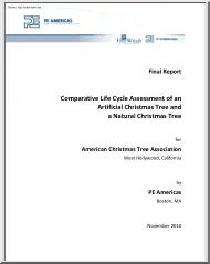 Comparative Life Cycle Assessment of an Artificial Christmas Tree and a Natural Christmas Tree